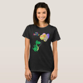 Cute Easter Dino Balloon Design T-shirt (Voorkant volledig)