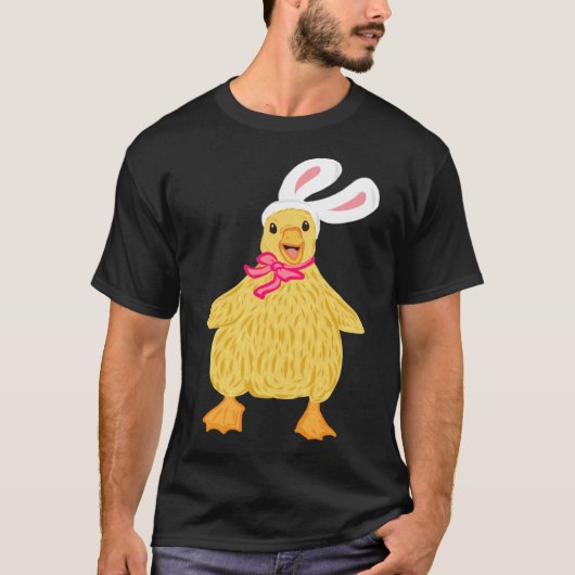 Cute Easter Ducking Gifts Funny Duck Egg Black la T-shirt (Voorkant)