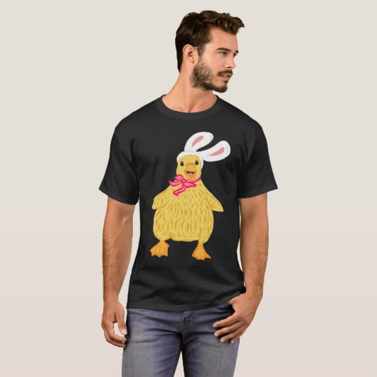 Cute Easter Ducking Gifts Funny Duck Egg Black la T-shirt (Voorkant volledig)