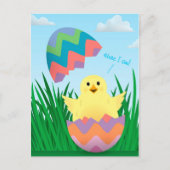 Cute Easter Egg Chick Hatch Briefkaart (Voorkant)