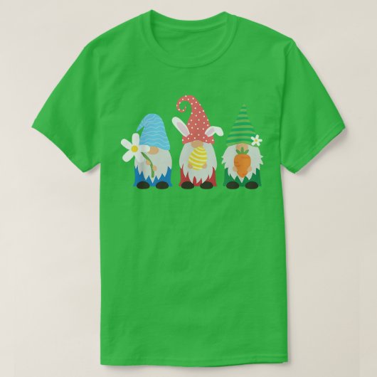 Cute Easter Egg Hunt Gnomes  T-shirt (Design voorkant)