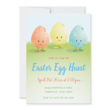 Cute Easter Egg Hunt Invitation