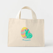 Cute Easter Egg Hunter Bunny Mini Tote Bag (Voorkant)