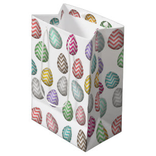 Cute Easter Egg Pattern Pastel Colors Medium Cadeauzakje
