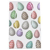 Cute Easter Egg Pattern Pastel Colors Medium Cadeauzakje (Voorkant)