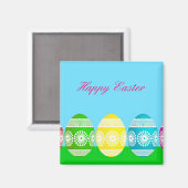 Cute Easter-eipoeder blue sky magnet (Voorkant / Achterkant)