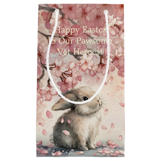 Cute Easter Gift Bag for Veterinary Personal  Klein Cadeauzakje (Voorkant)