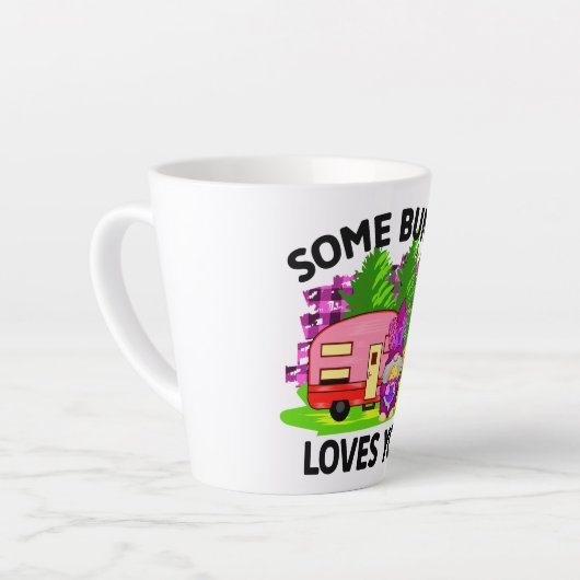 Cute Easter Gnome Design Latte Mok (Linkerhoek)