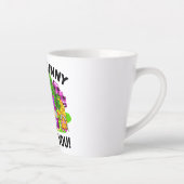 Cute Easter Gnome Design Latte Mok (Rechts)