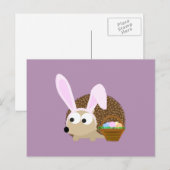Cute Easter Hedegel Feestdagenkaart (Voorkant / Achterkant)