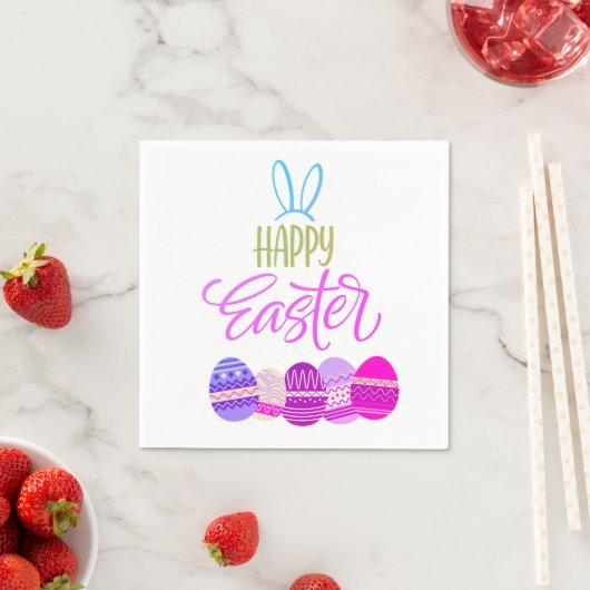 Cute Easter-lunchthemanapkin Servet (Insitu)