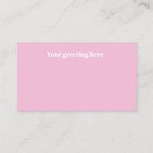 Cute Easter mini retro Visitekaartje (Achterkant)