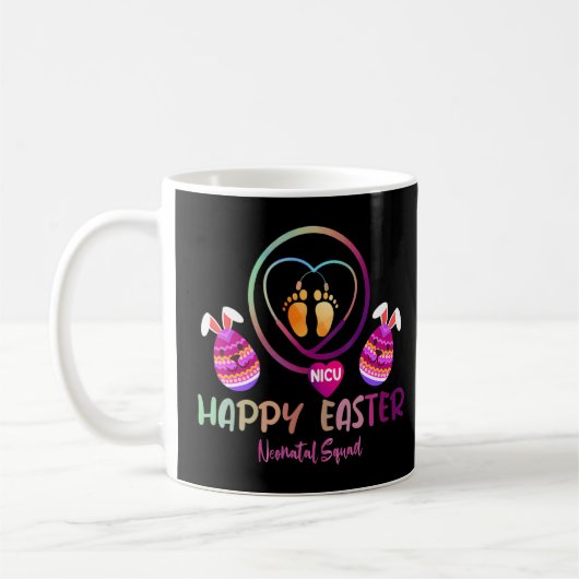 Cute Easter Nicu Nurse Bunny Ears Happy Easter Egg Koffiemok (Links)