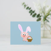 Cute Easter Pig Feestdagenkaart (Staand voorkant)