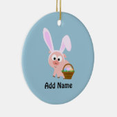 Cute Easter Pig Keramisch Ornament (Rechts)