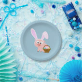 Cute Easter Pig Papieren Bordje (Feest)