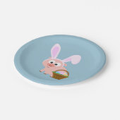 Cute Easter Pig Papieren Bordje (Gekanteld)