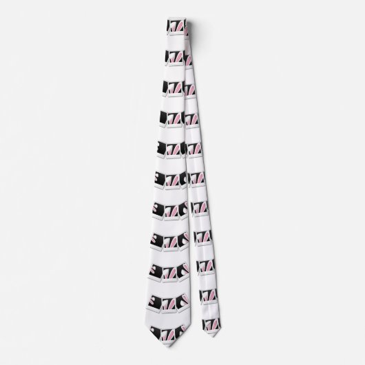 Cute Easter Rabbit Bunny Stropdas (Voorkant)