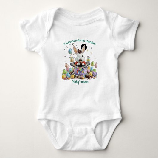 Cute Easter rabbit Romper (Voorkant)
