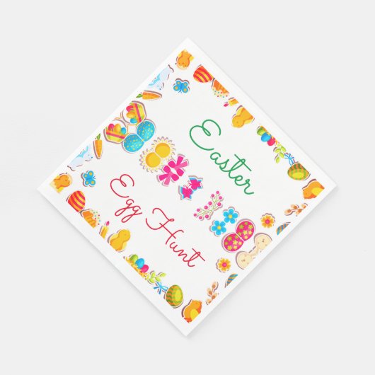 Cute Easter-thema eizoenpartij papier inapkin Servet (Hoek)