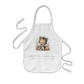 Cute Easter Tiger Cub Illustration Kinder Schort (Voorkant)