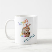 Cute Easter Waterverf Bunny Koffiemok (Links)