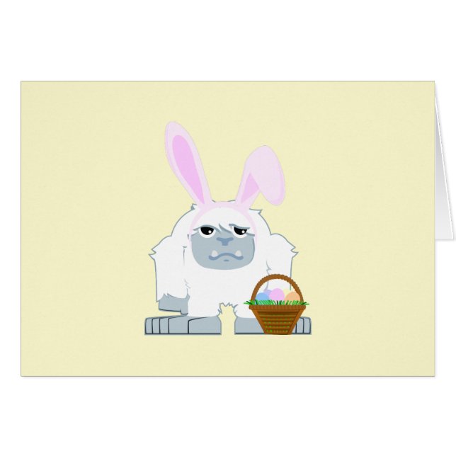 Cute Easter Yeti (Voorkant Horizontaal)
