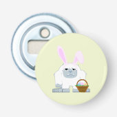 Cute Easter Yeti Button Flesopener (Voorkant)