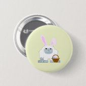 Cute Easter Yeti Ronde Button 5,7 Cm (Voorkant /achterkant)