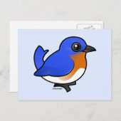 Cute Eastern Bluebird Briefkaart (Voorkant / Achterkant)