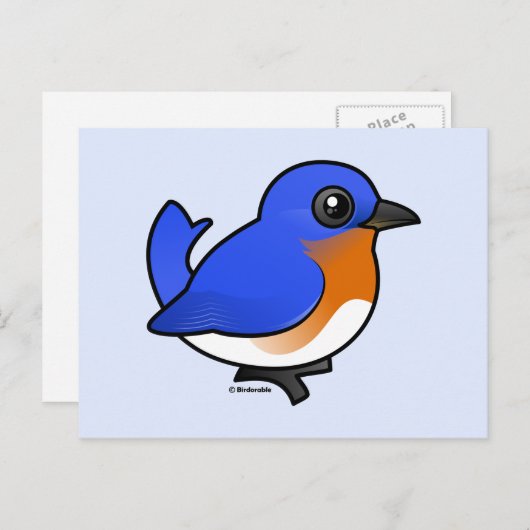 Cute Eastern Bluebird Briefkaart (Voorkant / Achterkant)