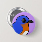 Cute Eastern Bluebird Ronde Button 5,7 Cm (Voorkant /achterkant)