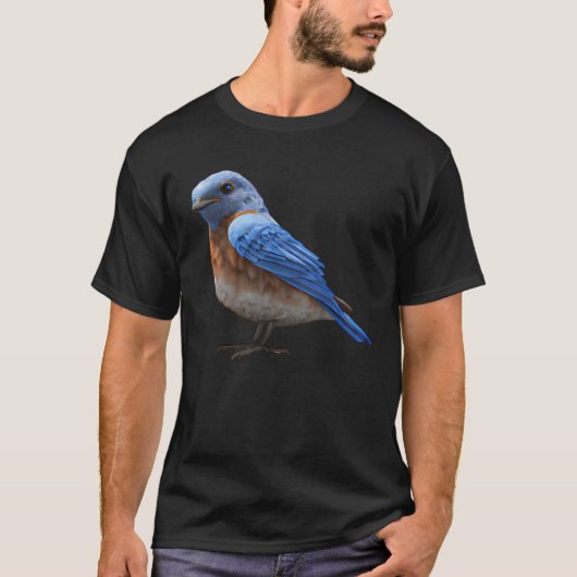 Cute Eastern Bluebird Sunset T-shirt (Voorkant)
