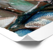 Cute Eastern Bluebird Winter Art Print (Hoek)