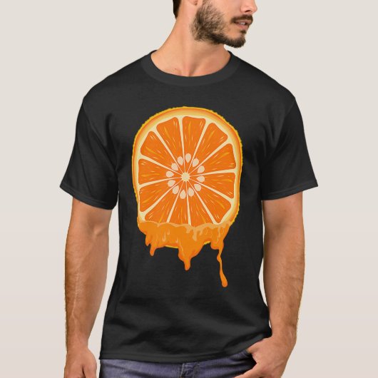 Cute Easy Fruit Halloween Treat Orange Sliced Cost T-shirt (Voorkant)