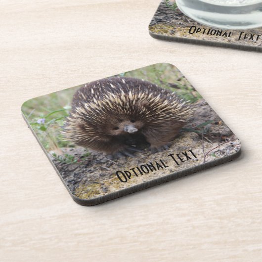 Cute Echidna uit Australië Onderzetter (Linkerzijde)