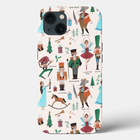 Cute Ecru Nutkraker Ballet Kerstfeestdag Case-Mate iPhone Case (Achterkant)