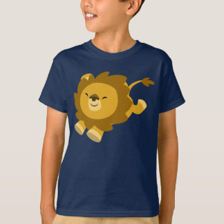 Cute Ecstatische Cartoon Leeuwen T-shirt