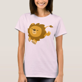 Cute Ecstatische Cartoon Leon Women T-Shirt