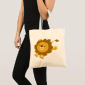 Cute Ecstatische Cartoon Lion Bag Tote Bag (Voorkant (product))