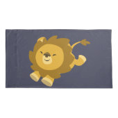 Cute Ecstatische Cartoon Lion King Size Hoesje Kussensloop (Achterkant)