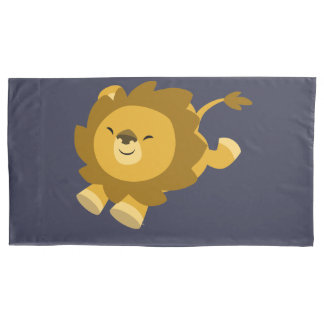 Cute Ecstatische Cartoon Lion King Size Hoesje Kussensloop