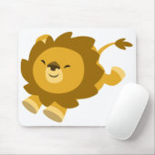 Cute Ecstatische Cartoon Lion Mousepad Muismat (Met muis)