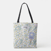 Cute Edelweiss Sound of Music Alps Botanical Tote Bag (Achterkant)