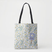 Cute Edelweiss Sound of Music Alps Botanical Tote Bag (Voorkant)