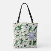 Cute Edelweiss Sound of Music Alps Botanical Tote Bag (Achterkant)