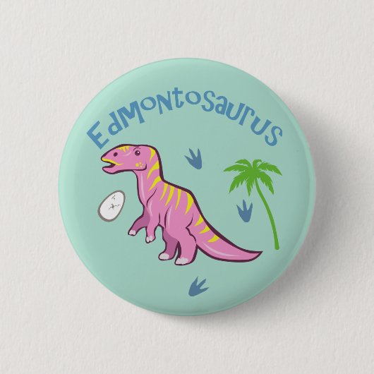 Cute Edmontosaurus Ronde Button 5,7 Cm (Voorkant)