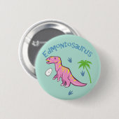 Cute Edmontosaurus Ronde Button 5,7 Cm (Voorkant /achterkant)