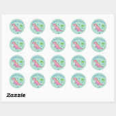 Cute Edmontosaurus Ronde Sticker (Vel)