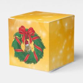 Cute Eekhoorn Kerstkrans Bedankdoosjes